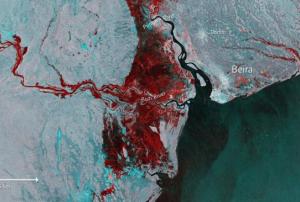 Floods imaged by Copernicus Sentinel-1.