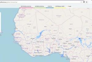 Screenshot of Global Flood Awareness System (GLoFAS)