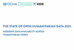 Cover of The State of Open Humanitarian Data 2021 report. Image: UN OCHA.