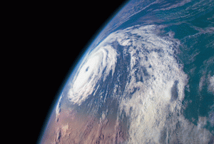 Hurricanes and early warning systems (image Courtesy of NASA)