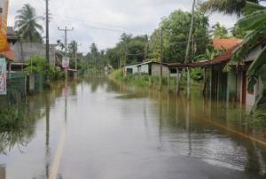 Kelani river during floods in Sri Lanka, May 2017