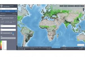 Screenshot of the FAO Hand-in-Hand geospatial platform.