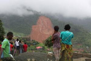 Mudslide in Sierra Leone. Image: UNICEF.