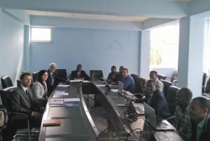 UN-SPIDER mission team at the Ethiopian Space Science and Technology Institute (ESSTI).