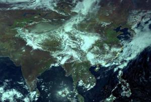 FY-4A satellite capturing the weather over South-east Asia.  Source: National Satellite Meteorological Center