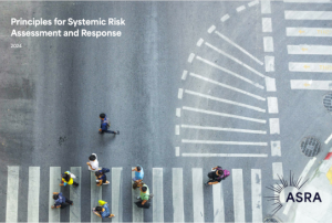 Image of the front page for ASRA's Principles for Systemic Risk Assessment and Response document