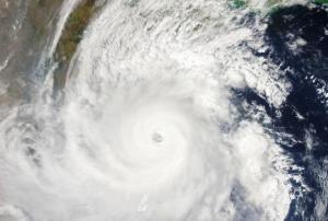 Tropical cyclone Fani over the eastern coast of India on 2 May 2019. Image: NASA.