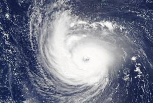 Hurricane Florence (2018). Image: NASA Earth Observatory.