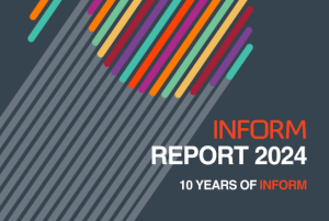 Image of the INFORM Report 2024 front page - Image courtesy of JRC-EC