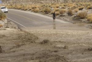 Highway 78 in San Diego State flooded by monsoon rains in 2013. Image: NASA