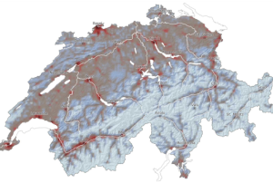 Earthquake risk map of Switzerland