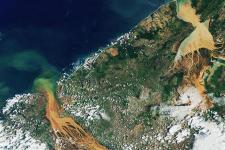 Floods in northern Madagascar in late January 2020. Image: NASA. Floods in northern Madagascar in late January 2020. Image: NASA.