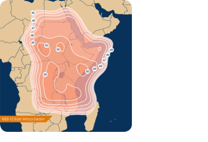 NSS-12 East Africa beam