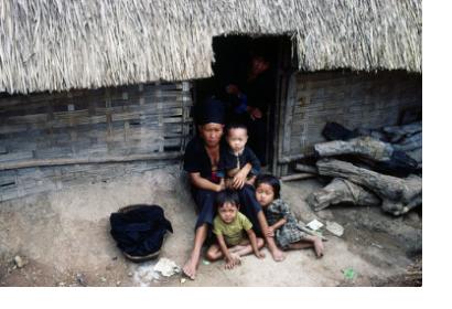 Displaced Family in Thailand