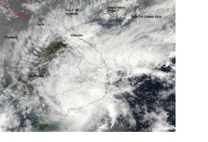 Tropical Storm over Vietnam