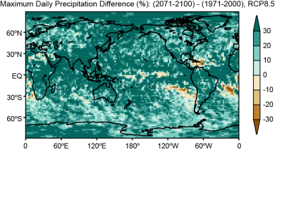 Maximum Daily Precipitation Difference