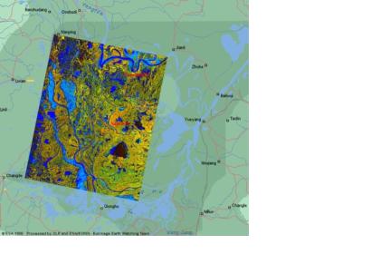 Floods in China in 2002 seen by ESA's ERS satellite mission