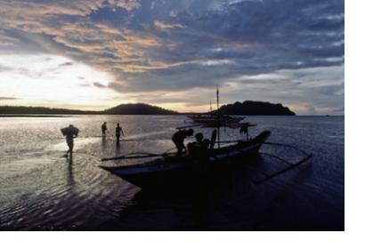 Fishermen in the Philippines