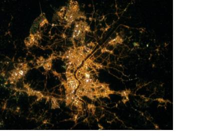 Seoul, South Korea seen from space