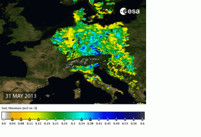 Soil moisture from SMOS