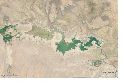 On July 24, 2013 the total water in storage constitutes only 3% of the reservoir