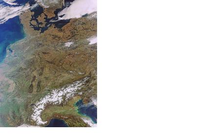 Central Europe seen from space