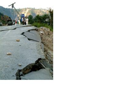 Damage created by the 2005 earthquake in Kashmir, Pakistan