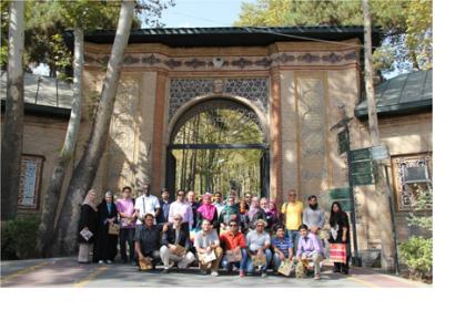Workshop participants during cultural visit in Tehran.
