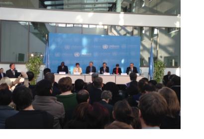 Secretary General Ban Ki-Moon addressed the 1000 UN staff working in Bonn