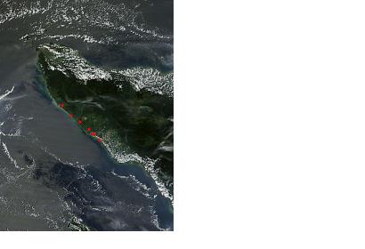 Satellite images help detect fires in Indonesia
