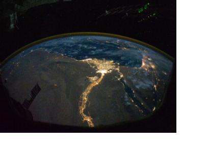 River Nile and its Delta hosting two of the biggest cities in Egypt