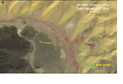 Identification of the reproduction areas of locust in the region of Illizi