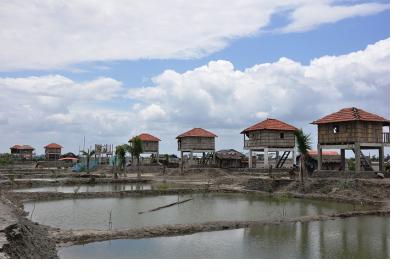 resilient village was built in Bangladesh after Cyclone hit the coast