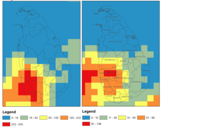 Accumulated rainfall in mm for the period 31 May - 4 June 2014