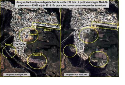 Diachronic analysis of urban and environmental development of El Kala, Algeria.