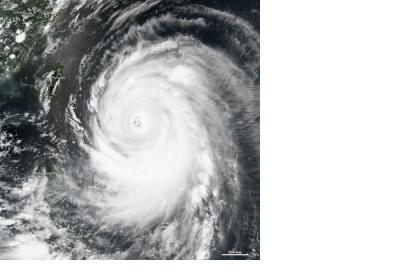 Super typhoon Neoguri seen from space.