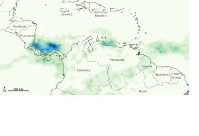 Heavy rains in Central America in November 2010