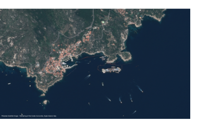 Pléiades Satellite Image – Refloating of the Costa Concordia, Italy