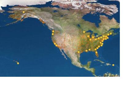 Sea Grant programs Map