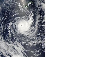 Tropical Cyclone Wilma raged over the Pacific Ocean