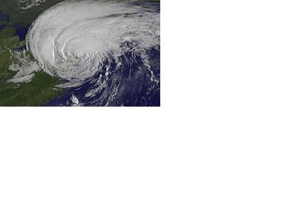 Hurricane Irene reaching New York City on 28 August 2011