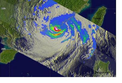 Typhoon USAGI approaching East coast of China