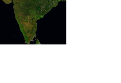 Image of the Indian peninsula acquired by Proba-V on 14 March 2014.