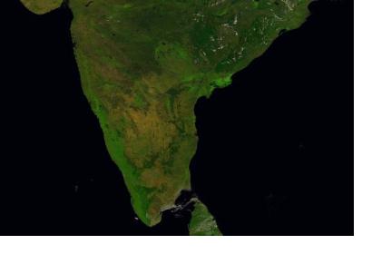 Satellite view of India (Image: NASA)