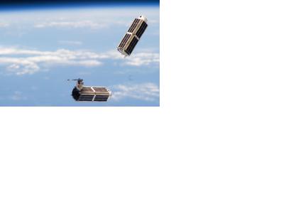 Dove cubesats of Planet Lab's "Flock 1" constellation.