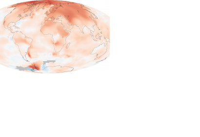 Global mean land-ocean temperature change from 1880 to 2014, relative to the 1951–1980 mean. (Image: NASA/Robert Simmon)