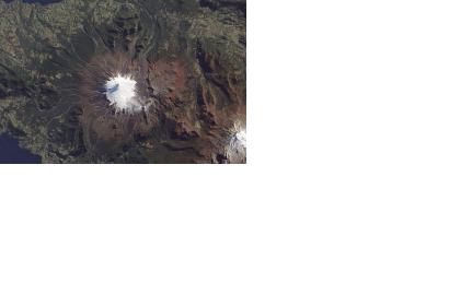Satellite image of Volcan Villarrica (Image: NASA)