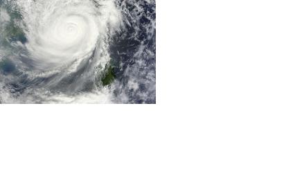 Typhoon approaching China (Image: NASA)