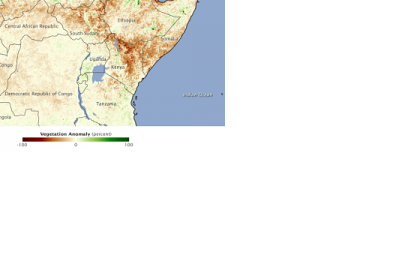 Kenya vegetation anomaly during 2011 drought (Image: NASA/ J. Allen)