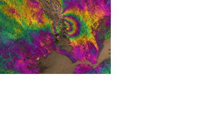 Satellite radar image of the magnitude 6.0 South Napa earthquake (Image: ESA)